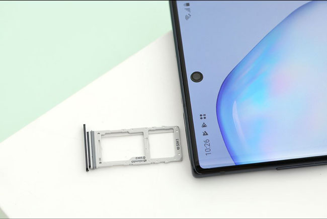 Khay sim và thẻ nhớ Galaxy Note 10 Plus chính hãng