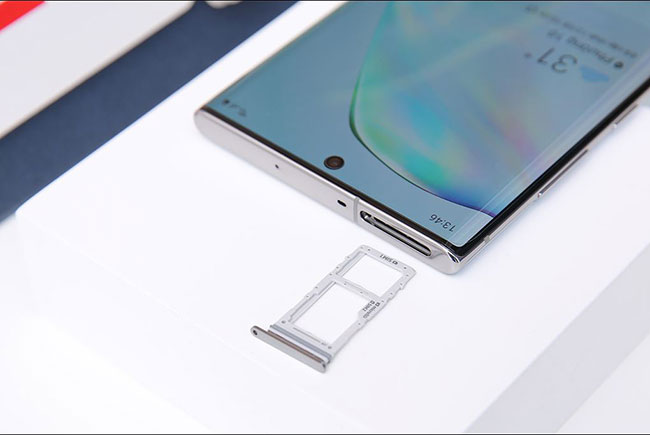 Khay sim và thẻ nhớ Galaxy Note 10 Plus chính hãng