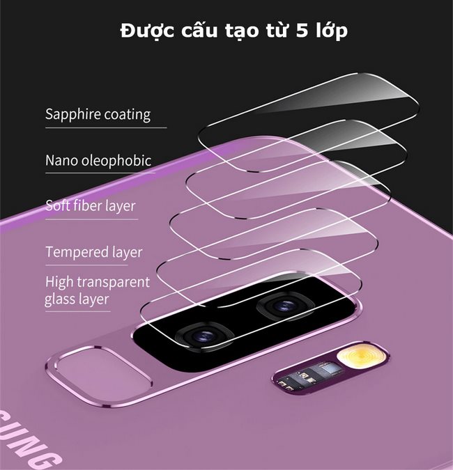 Kính cường lực camera sau Galaxy S9 Plus hiệu Basues Kính cường lực camera sau Galaxy S9 Plus hiệu Basues