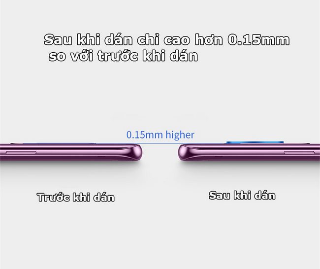 Kính cường lực camera sau Galaxy S9 Plus hiệu Basues