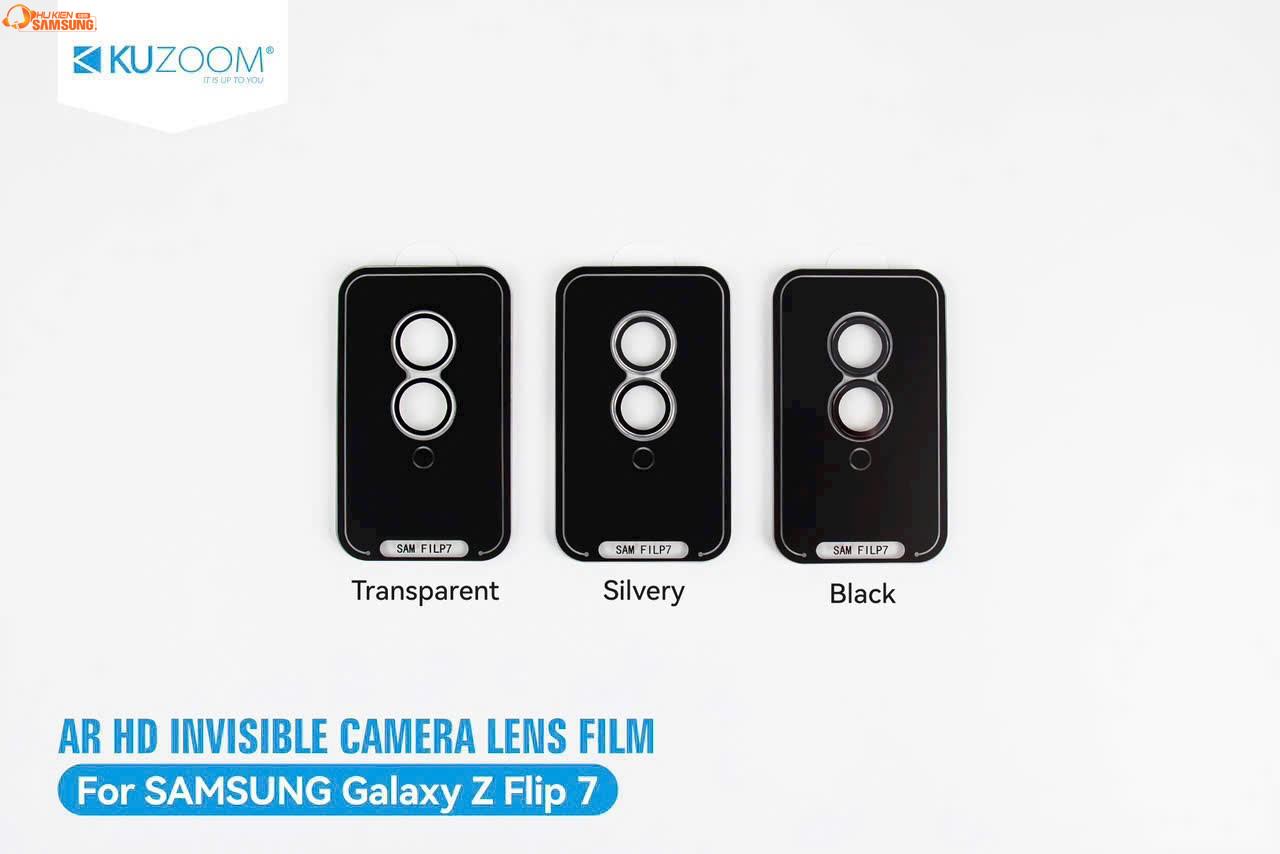 Kính cường lực bảo vệ camera Galaxy Z Flip 7 Kuzoom - ảnh 1