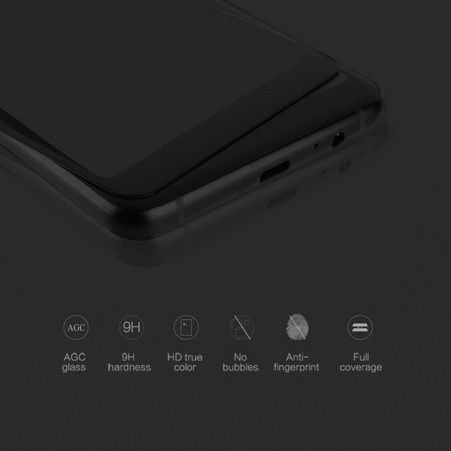 Kính cường lực màu Samsung A8 2018 hiệu Nillkin