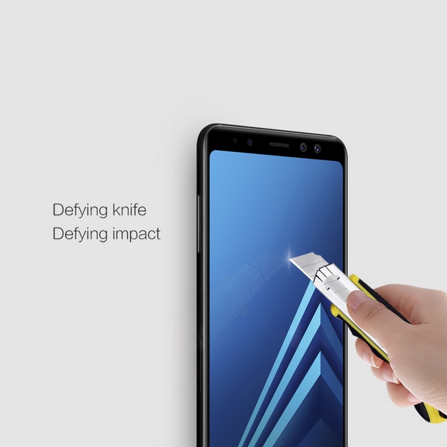 Kính cường lực màu Samsung A8 2018 hiệu Nillkin