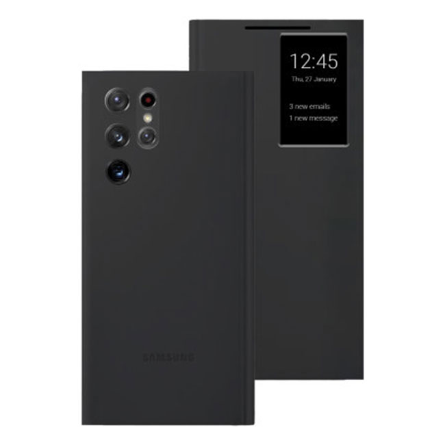 Bao da Smart Clear View Galaxy S22 Ultra chính hãng