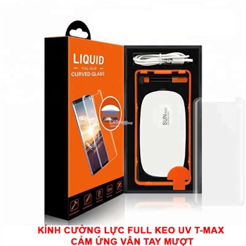 Kính cường lực Galaxy Note 9 Full keo kết hợp UV hiệu T-Max