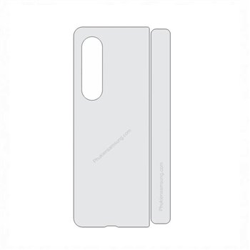 Miếng dán Full mặt lưng Samsung Z Fold 4 PPF dẻo Pskin