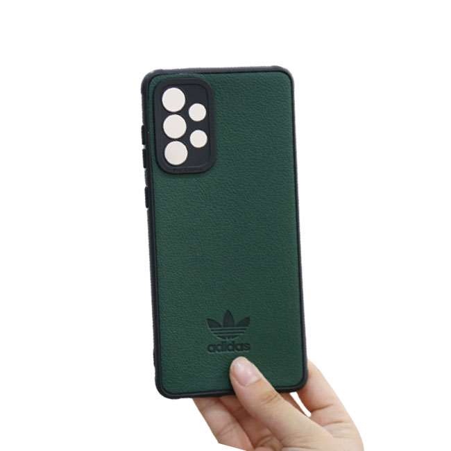 Ốp lưng Samsung A73 giả da Adidas dẻo chống vân tay tốt