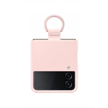 Ốp lưng Silicone Z Flip 4 kèm Ring đeo tay chống sốc, chống ố vàng tốt