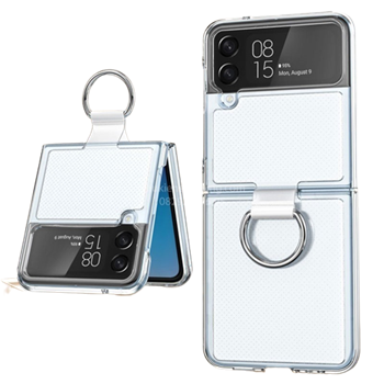 Ốp lưng Z Flip 4 trong suốt kèm ring nhẫn giá rẻ chính hãng Likgus