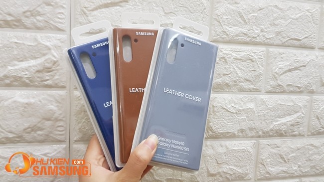 á»p lÆ°ng Leather Cover Galaxy Note 10