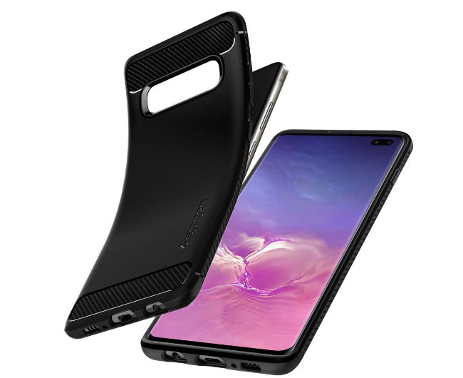 Ốp lưng S10 Plus Spigen Rugged Armor chính hãng