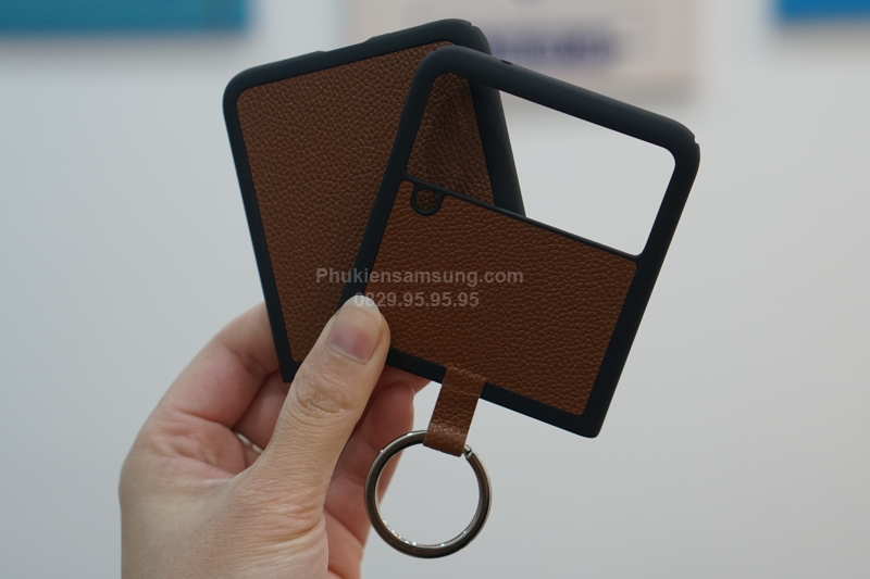 ốp lưng da Z Flip 3 kèm Ring chính hãng Likgus