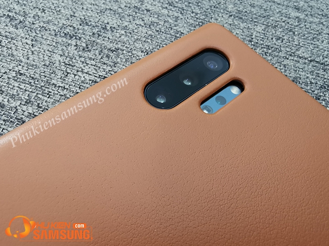 á»p lÆ°ng Note 10 Plus Leather cover Äáº¹p