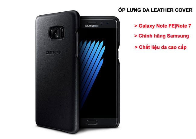 Ốp lưng da Galaxy Note FE Leather Cover Ốp lưng da Galaxy Note FE Leather Cover