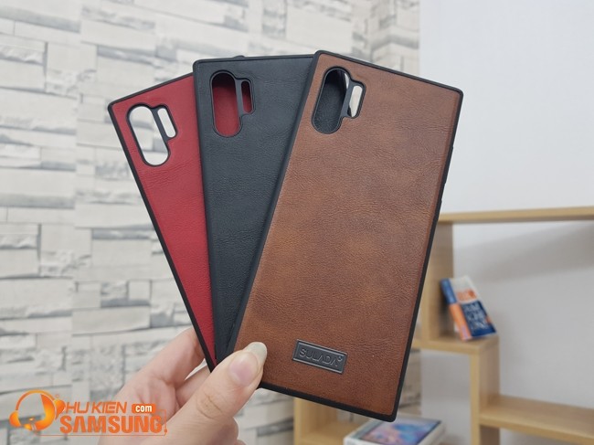ốp lưng Samsung Note 10 Plus da chống vân Sulada đẹp