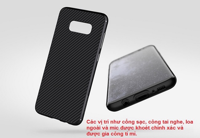 Ốp lưng Galaxy S8 Plus hiệu Nillkin Synthetic Fiber