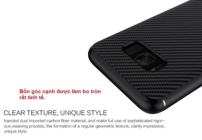 Ốp lưng Galaxy S8 Plus hiệu Nillkin Synthetic Fiber