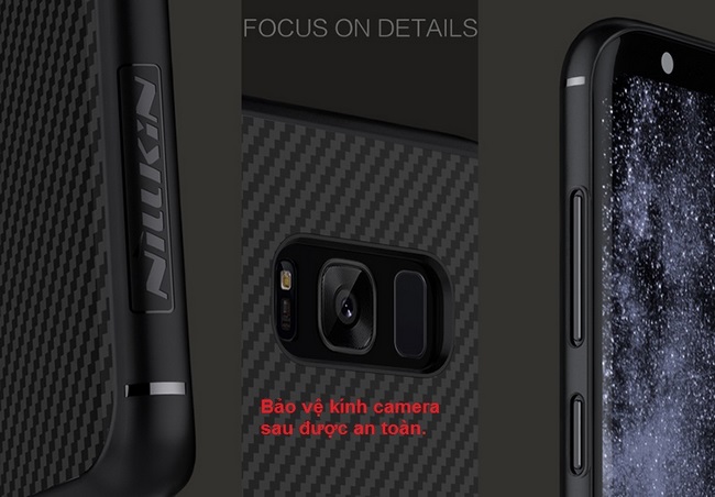 Ốp lưng Galaxy S8 Plus hiệu Nillkin Synthetic Fiber