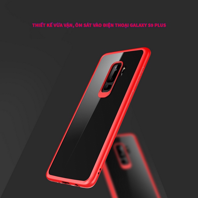 Ốp lưng viền màu Galaxy S9 Plus hiệu Rock