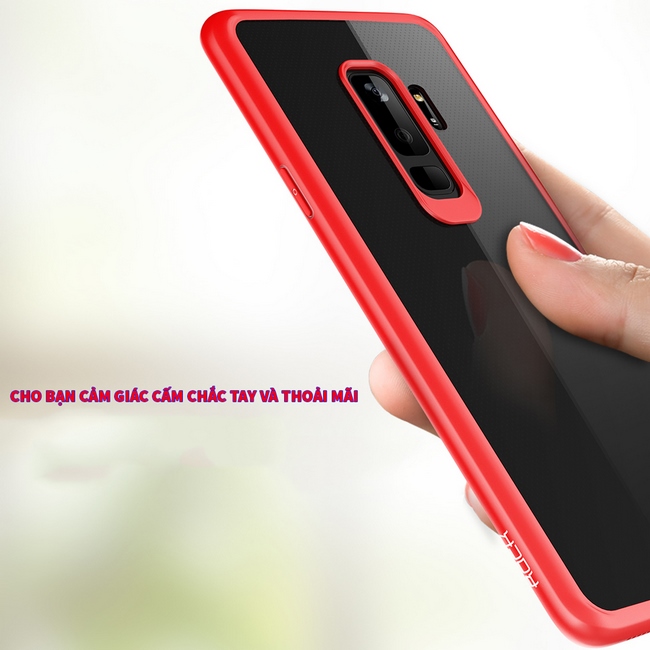 Ôp lưng viền màu Galaxy S9 Plus hiệu Rock