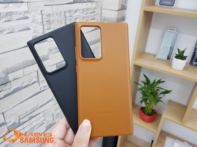 Ốp lưng Leather cover Note 20 Ultra đẹp