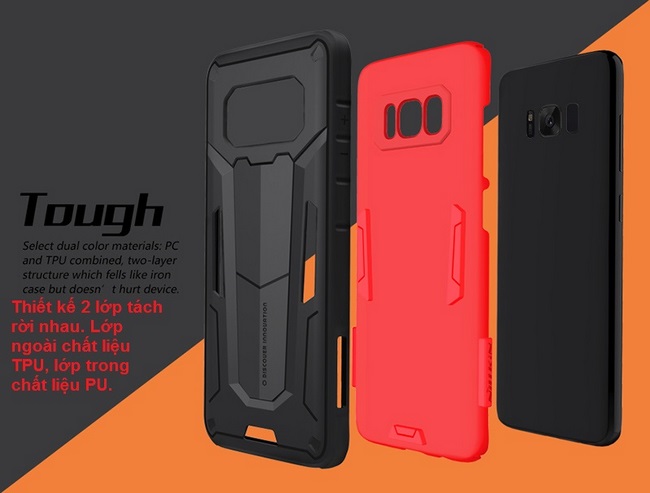 Ốp lưng chống sốc Galaxy S8 Plus hiệu Nillkin Defender 2