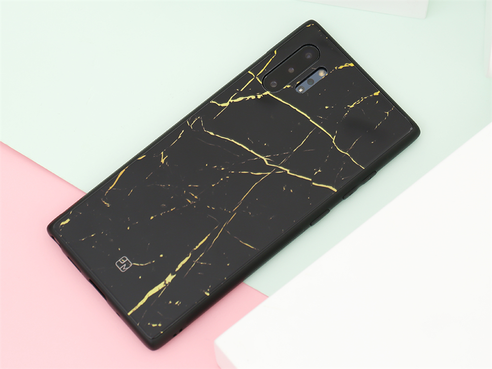 ốp Note10 Plus Glass Print V JM đẹp