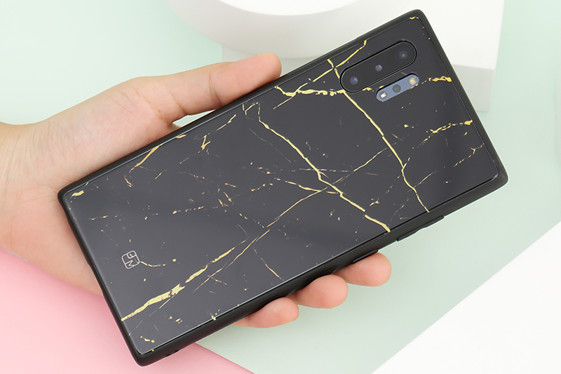 ốp Note10 Plus Glass Print V JM đẹp