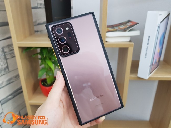 ốp lưng Note 20 Ultra Likgus trong suốt viền màu