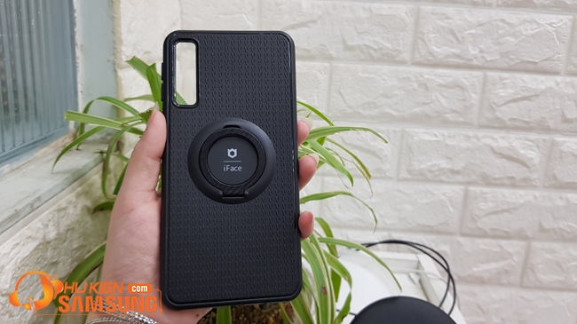 ốp lưng Samsung A70 kèm RING dẻo hiệu iFace