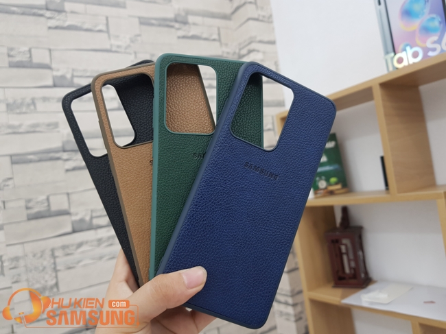 ốp lưng da S20 Ultra chống bám vân tay ốp lưng da S20 Ultra chống bám vân tay