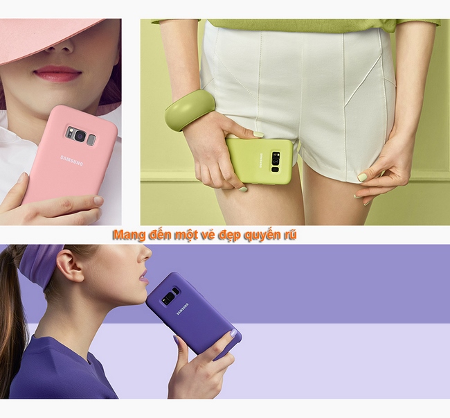 Ốp lưng Silicone màu Galaxy S8 Plus chính hãng