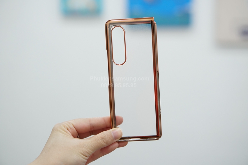 Ốp lưng trong suốt Galaxy Z Fold 3 viền màu chính hãng Likgus