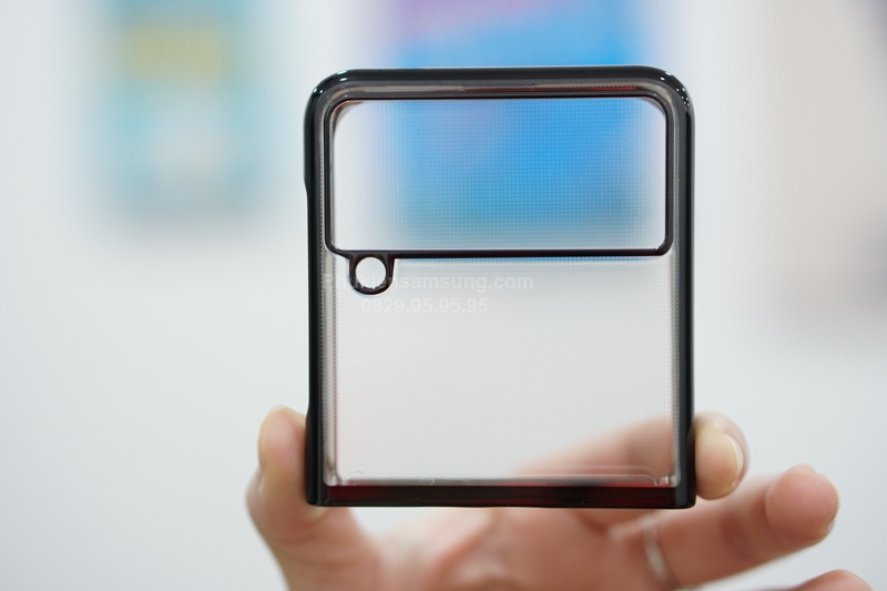 ốp lưng Samsung Z Flip 3 đẹp Likgus trong suốt viền màu