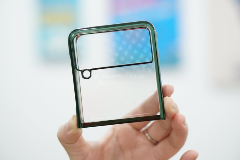 ốp lưng Samsung Z Flip 3 đẹp Likgus trong suốt viền màu