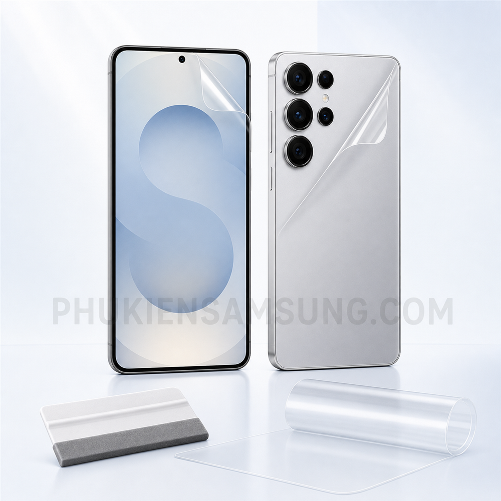 PPF trong suốt cho mặt trước hoặc mặt lưng Galaxy S25 Series