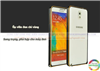 Ốp viền Galaxy Note 3 Coteetci ốp viền nhom chỉ vàng