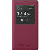 Bao da Galaxy Note 3 N9000  Flip S-view chính hãng  Plum Red
