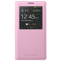 Bao da Note 3 N9000 Flip S-view chính hãng - Soft Pink