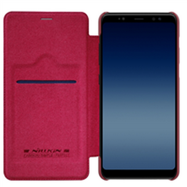 Bao da Galaxy A8 Plus 2018 hiệu Nillkin Qin
