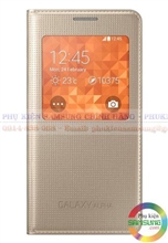 Bao da S View cover Galaxy Alpha G850 - Màu vàng Champage.