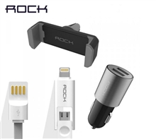Bộ sạc kiêm giá đỡ trên ôtô hiệu Rock