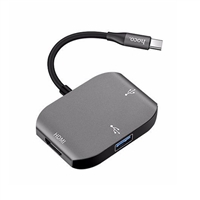 Cáp chuyển từ USB type C sang HDMI + USB 3.0 + USB 2.0 hiệu Hoco