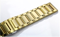 Dây đồng hồ kim loại mắt đúc màu vàng size 20mm