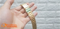 Dây đồng hồ kim loại mắt đúc màu vàng size 20mm