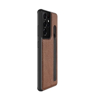 Ốp lưng da S21 Ultra Nillkin Aoge đẹp có chỗ để bút