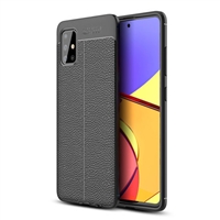 Ốp lưng Samsung A51 giả da chống bám vân tay hiệu Olixar
