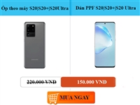 Ốp memumi S20 Ultra siêu mỏng  + Miếng dán màn hình PPF xịn