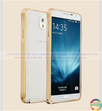 Ốp viền Galaxy Note 3 Coteetci ốp viền nhom chỉ vàng