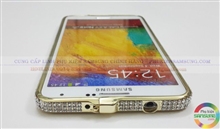Ốp viền vàng đính đá Sawaroky Samsung Galaxy Note 3 N900